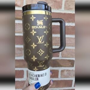 Starbucks Brown and Gold Tumbler